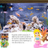 Fish Tank Aquarium Decoration Set, Mini 100pcs Glowing Pebbles Liminous Rocks, Teatle Mermaid Starfish Coral Treasure Chest Ornaments for Micro La...
