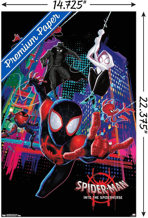 Trends International Marvel Spider-Man - Into The Spider-Verse - Group Wall Poster, 14.725" x 22.375", Premium Unframed Version...