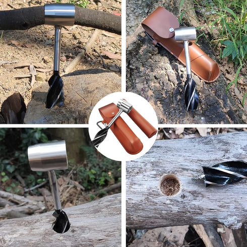 Scotch Eye Auger Wood Drill,Bushcraft Survival Settlers Tool,for Bushcrafters,Camping,Outdoor Wood Peg,Hole Maker and Bushcraft Backpack,Hand Auge...