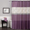 Lush Decor Covina Shower Curtain, Purple 72 inches wide x 72 inches long...