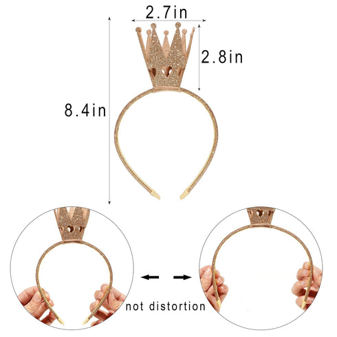 Ever Fairy Girls Shiny Crown Hairband Princess Girl Crown Headband Wedding...