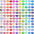 300 Pcs Large Hole Glass Beads for Jewelry Making, European Beads Bulk Mixed Color Spacer Beads with Rhinestones Lampwork Beads for DIY Craft Char...