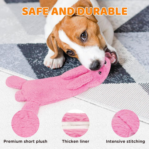 FIREOR Dog Squeak Toys, No Stuffing Plush Crinkle Water Bottle Dogs Chew Toy for Small Medium Large Breed Chewer Squeaky Tough Durable Puppy Teeth...