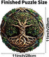 Wooden Puzzles for Adults, 200 Pieces Tree of Life Puzzle Uniquely Irregular Animal Shaped Wooden Jigsaw Puzzles, Creative Gift for Teenagers and ...