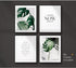 A ARTZONE Botanical Watercolor Prints, Set of 4 Unframed Canvas Art Prints, 8x10 inches, Bedroom Wall Art...