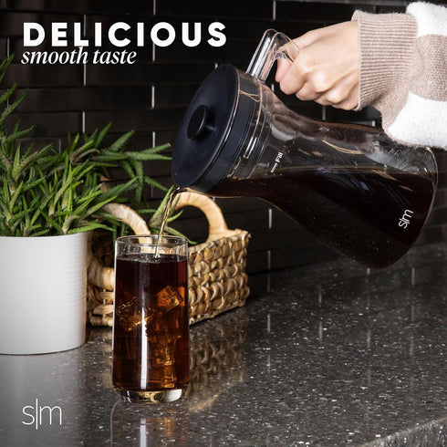 Simple Modern Hugo Cold Brew Coffee Maker | Airtight Pitcher with Fine Mesh Filter | Iced Tea Brewer | 1.5 Quart...