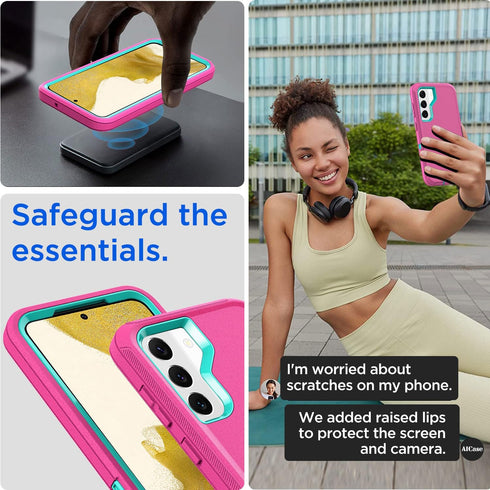 AICase for Samsung Galaxy S22 Case with Screen Protector,Heavy Duty Drop Protection Full Body Rugged Shockproof/Dust Proof Military Protective Tou...