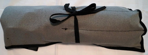 Wrench Pouch 14 Pockets Metric & Standard Wrench Organizer & Roll Up Pouch Hand Made 100% Dyed Cotton Duck Canvas Tool Bag - Washed Black/Grey...