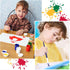 20 PCS Small Kids Paint Brushes 4.1 Inch Flat Tip Paint Brushes with Round Acrylic Paint Brushes Set Craft Brushes for Detail Painting Kids Classr...
