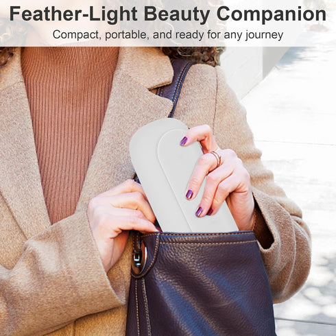 Travel Makeup Brush Holder,Silicon Portable Cosmetic Face Brushes Holder with Built-in Brush Cleaner,Upgrade Travel Essentials Makeup Brush Case,M...