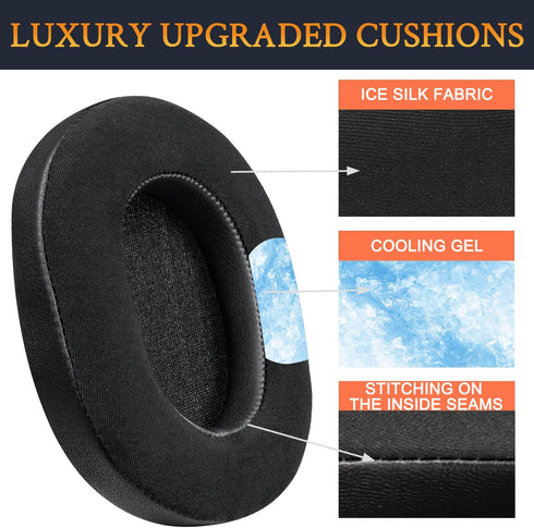 SOULWIT Cooling-Gel Replacement Earpads for Sony WH-1000XM5 (WH1000XM5) Noise Canceling Headphones, Ear Pads Cushions with High-Density Noise Isol...