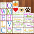 22 Pieces Large Letter Welcome Stencils for Painting on Wood, Reusable Farmhouse Stencil Plastic Wood Burning Stencil Word Painting Stencil Craft ...