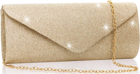 Clutch Purses for Women,Evening Bag Envelope Clutch with Detachable Chain Sparkle Elegance...