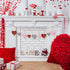 24 Pieces Valentine's Decorations for Tree Heart Shaped Wooden Ornaments Buffalo Check Plaid Wooden Embellishments Red Black Hanging Crafts Wood H...