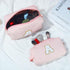 Birthday Gifts for Women Her, Initial D Travel Cute Makeup Bag Large Capacity Make Up Bag Cosmetic Bag for Women Toiletry Bag Skincare For Teens P...