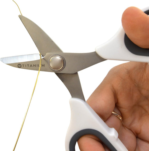 Westcott 5.5" Rag Snips, Crafting, Quilting & Sewing Scissors for Fabric Cutting with Titanium-Bonded Blades...