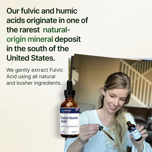 Fulvic Humic Acid Ionic Trace Minerals with Electrolytes Liquid Supplement. 75+ Plant Derived Mineral Drops for Energy Boost and Hydration. Up to ...