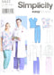 Simplicity Easy To Sew Men and Women's Scrubs and Doctor's Outfit Costume Sewing Pattern, Sizes S-L...