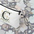 Initial Letter Bag Letter Makeup Bag for Women Initial Cosmetic Bag A-Z Personalized Makeup Bag Travel Makeup Bag,Initial Cosmetic Bag Gifts (whit...