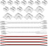 23PCS 8mm COB Led Strip Connectors Kit for COB led Strip Lights 2 Pin, 10pcs Transparent Connector, 6pcs L-Shaped Connectors, 2pcs Dual End, 4pcs ...