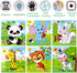 6 Pack Wooden Animal Jigsaw Puzzles for Kids Age 2 3 4 5 Toddler Preschool Educational Puzzles Learning Travel Toys for Boys and Girls...