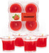 HYOOLA Clear Cup Scented Votive Candles - Strawberry - 12 Hour Burn Time - 4 Pack - European Made...