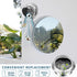 3 INCH Wall Air Vent Cover, Moonjor Thicken 304 Stainless Steel Round Extractor Wall External Cover for Apartment, Villa, Flats, House - Silver...