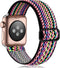 Stretchy Nylon Solo Loop Compatible with Apple Watch Band 40mm 41mm 38mm 42mm 44mm 45mm 46mm 49mm, Adjustable Elastic Braided Straps for iWatch Se...