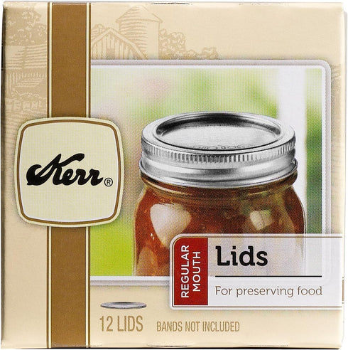 Kerr 10071 Regular Canning Jar Lids 12 Count...