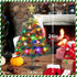 Mini Xmas Tree, 24"/60cm Artificial Small Tabletop Christmas Pine Tree with Ornaments for Holiday Home Office Decoration...