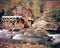 Glade Creek Mill Nature Trees Landscape Wall Decor Art Print Poster (16x20)...