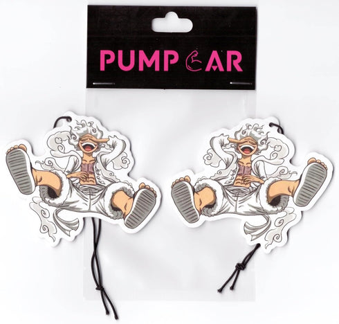 PumpCar 2 pieces gear 5 luffy hanging Japanese anime cherry-scented One Piece car air freshener Cool anime hanging air fresheners for rearview mir...