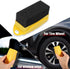 X AUTOHAUX 2X Tire Tyre Wheel Rim Trim Contour Detailing Dressing Shine Applicator Pad Sponge Foam Brush for Car Truck Tires Waxing Polishing Clea...