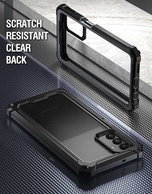 Poetic Guardian Series Case Designed for Samsung Galaxy A13 5G, Full-Body Hybrid Shockproof Bumper Cover with Built-in-Screen Protector, Black/Cle...
