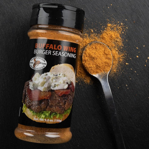 Hi Mountain | Gourmet Burger Seasoning | BUFFALO WING BLEND | Spicy, Tangy, & Salty Goodness with a Hint of Garlic | Ideal Hamburger Seasoning for...