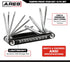 ARES 44000-10-Piece Tamper-Proof Folding Star Key Set - Sizes Include T-6 to T-30 - Corrosion-Resistant CR-V Steel Construction...