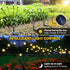 2 Pack Solar Garden Lights, 12 LED Solar Powered Firefly Lights, Starburst Swaying Light Waterproof, Solar Garden Decorative Lights, Outdoor Yard ...