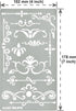 Aleks Melnyk No.5 Metal Journal Stencil, Wood Burning, Flowers and Vines, Ornament, Vintage, Stencil Patterns, Pyrography, Engraving, Template for...