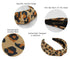 Brown Satin Cheetah Knotted Headband for Women is Classy. Head bands for Women's Hair Designer Headbands for Women are Cute Leopard Headband...