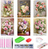 abcGoodefg 6 Pack 5D Diamond Art Painting Kits for Kids DIY Full Drill Diamond Art Kits Diamond Embroidery Paintings for Beginners, Home Wall Deco...
