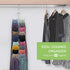 Legging Organizer for Closet, Yoga Pants Hanger 20 Storage Capacity, Space Saving Hanging Closet Organizers and Storage, Silver 1 Pack...