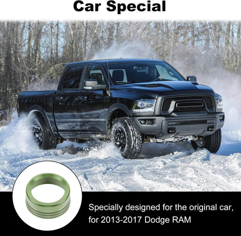 Voodonala for Dodge RAM Aluminum Gear Shift Shifter Switch Transmission Gear Selector Shift Lever Gearstick Knob Coverfor 2013-2017 Dodge RAM Inte...