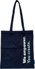 Dark blue canvas tote bag, shoulder bag, cotton shopping bag, casual simple large capacity, light commuting bag,popular multifunctional...