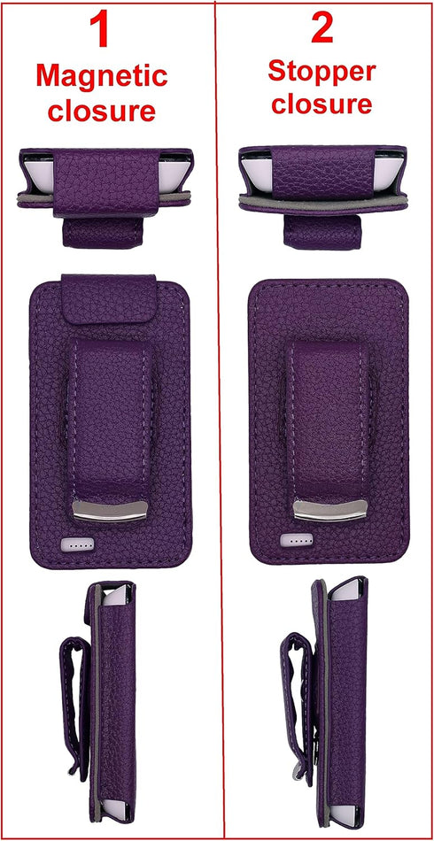 Fitted Leather Case W/Screen Protector (Lanyard Included) for Dexcom G7 / G6 Receiver (Purple)...