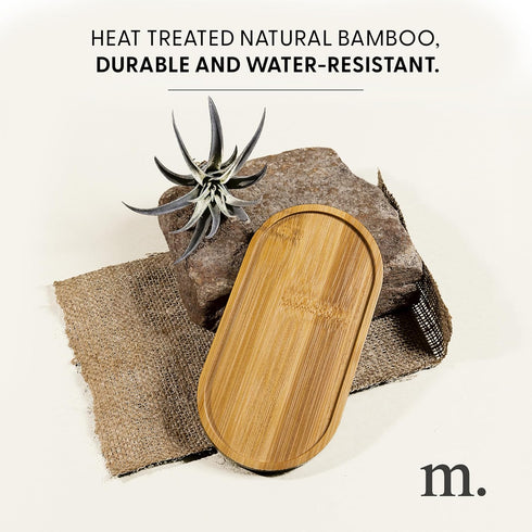 MaisoNovo Bamboo Soap Tray | Wooden-Sink Tray for Bathroom CounterTop | Soap Dispenser Tray | Bathroom Trays for Counter | Bamboo Tray for Bathroo...