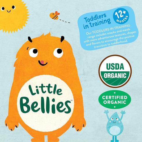 Little Bellies Organic Animal Crackers Toddler Snack (Pack of 5 x 4.58 oz Individual Packs)...