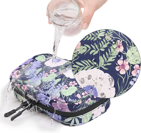 BOMKEE Insulin Cooler Travel Case, Insulin and Syringe Case Insulated Pouch Organizer Insulin Carrying Case Travel Bag with 2 Ice Pack for Insulin...