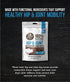 Wholesome Pride Functional Dog Hip & Joint Support Beef Recipe Jerky Bites Dog Treats - 8 oz...