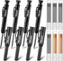 Hiboom 4 Pack Carpenter Pencils Set with 24 Refills, 2.8 mm Mechanical Carpenter Pencil Built in Sharpener Woodworking Marking Tool Solid Long Nos...