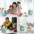 POPRUN Teal Desk Organizer, Desk Supplies and Accessories Organization,Spinning Pen/Pencil Organizer for Desk cute,Rotating Pen/Pencil Holder, for...